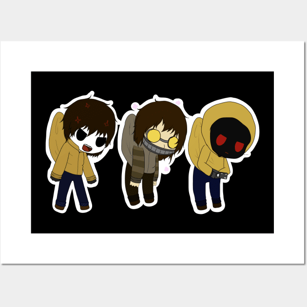 creepypasta cute proxies Wall Art by LillyTheChibi